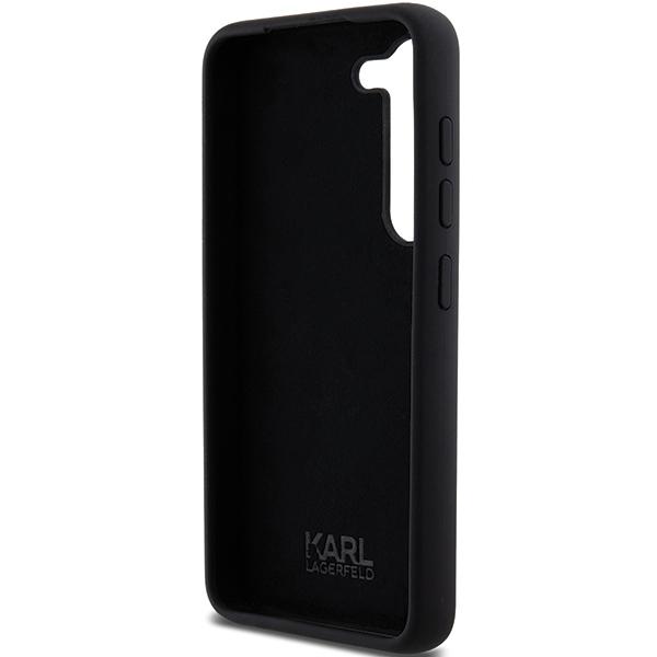 Karl Lagerfeld Klhcs23Ssmhcnpk S23 S911 Czarny/Black Hardcase Silicone Choupette Metal Pin