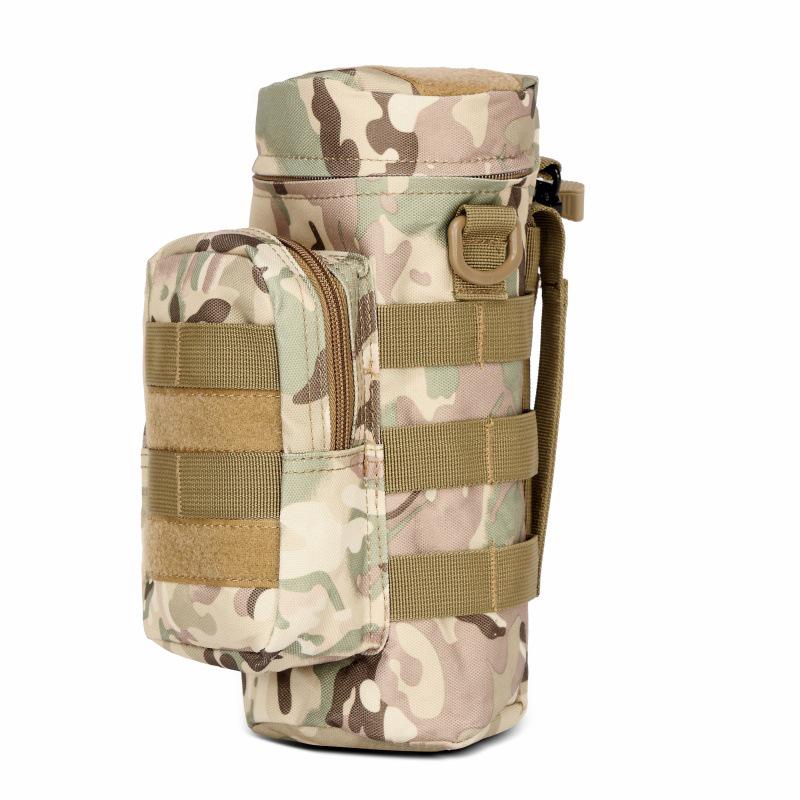 Tactical Multifunctional Water Bottle Pouch with Molle System - Outdoor Military Waist-Mounted Bag