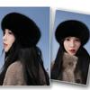 Thick Winter Hat Imitation Fox Fur Wide Headwrap Fashion Elastic Ski Hats  Winter