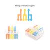 652F 3 in Multiple out Quick Wiring Connector Universal Splitter Wiring Cable Push-in