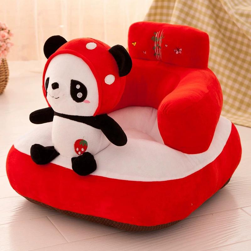 Creative Children'S Backrest Small Seat Cartoon Plush Lazy Anti-Drop Sofa Baby Learning Seat