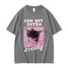Can Get Extra Freaky Funny Cat Meme Graphic Tshirt Unisex Wounisex Fashion Oneck Short Sleeve Tshirts Summer Cotton Oversized Tees