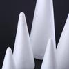 10Pcs White Craft Cones 10x7cm Foam DIY Centerpiece Decorations for Activities Home School Church Party Art Making Kit