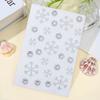 4Pcs Red Green Silvery Rhinestone Eye Body Decals Self-Adhesive Holiday Facial Decals  Cards