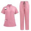 Unisex Quick-Drying Short-Sleeved Doctor's Coat for Surgery and Beauty Work