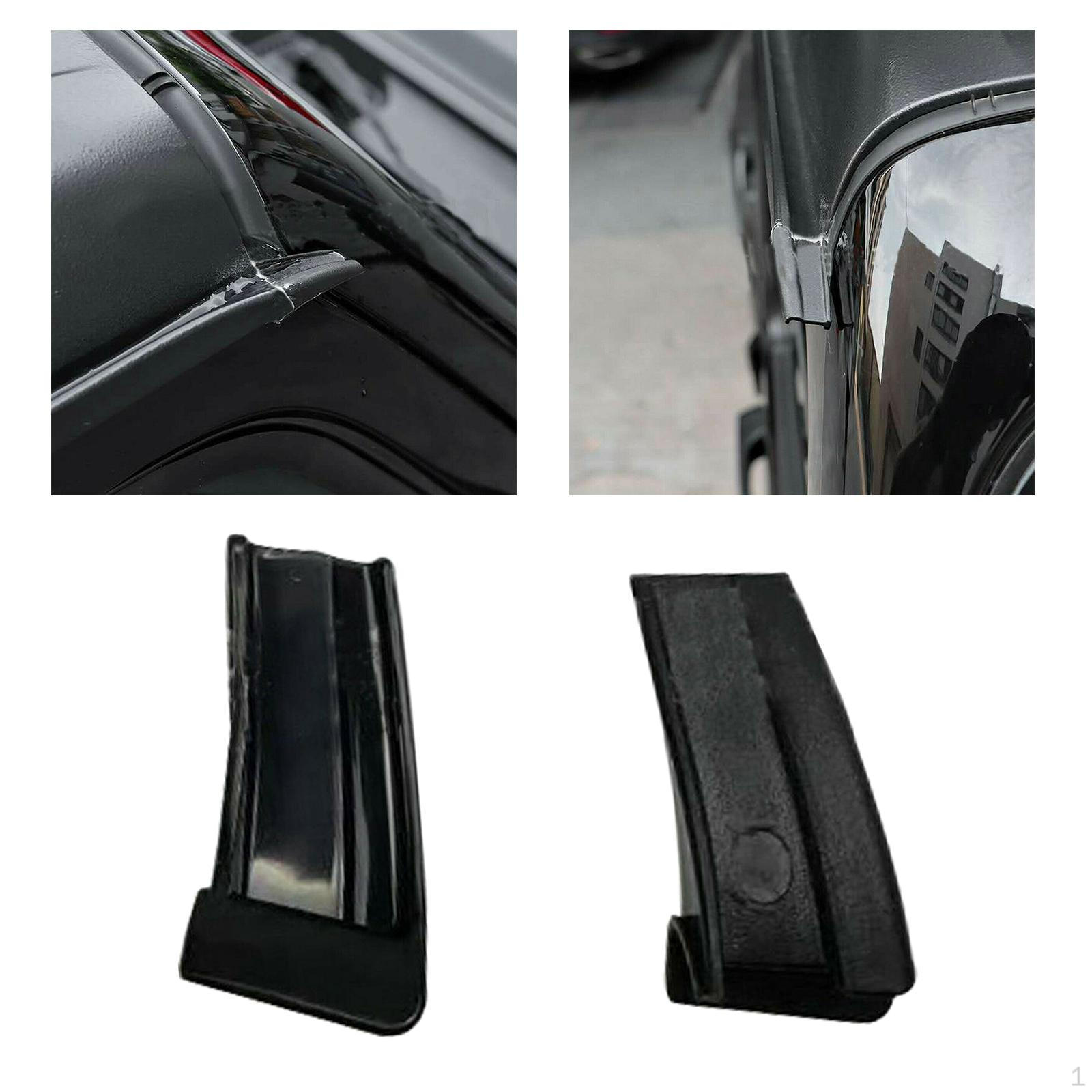 

Set of 2 Plastic Rainwater Deflector Hardtop Rain Diverter Gutter Extender for JL 2018-2021, Spare