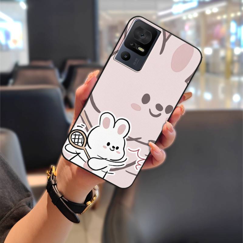 Couple Cartoon Phone Case For TCL 40SE/T610K Dirt-resistant Phone Pouch Cute Protective Anti-knock Anti-dust Silicone