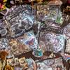 100pcs Vintage Steam Era Material Package Ledger Material Decorative Collage Base Sticker Hand Made Collage Material