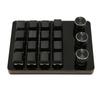 Programmable Keypad 16 Keys 3 Knobs Blue Switch Mechanical Hot Swappable Mini Keypad for Gaming Office Media