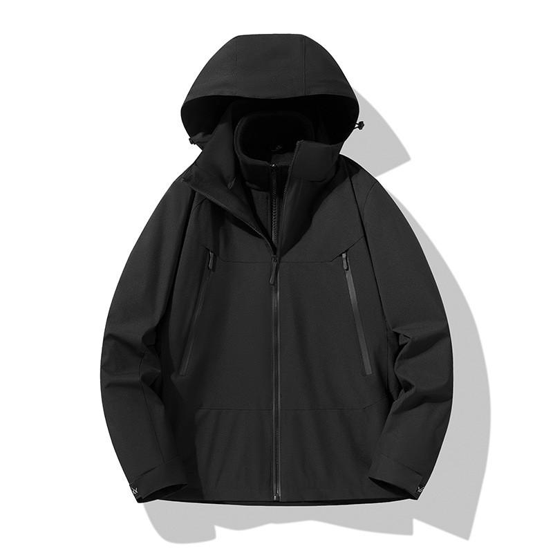 Womens 3-in-1 Waterproof Windproof Outdoor Jacket With Removable Fleece Liner Hiking Camping Travel Winter