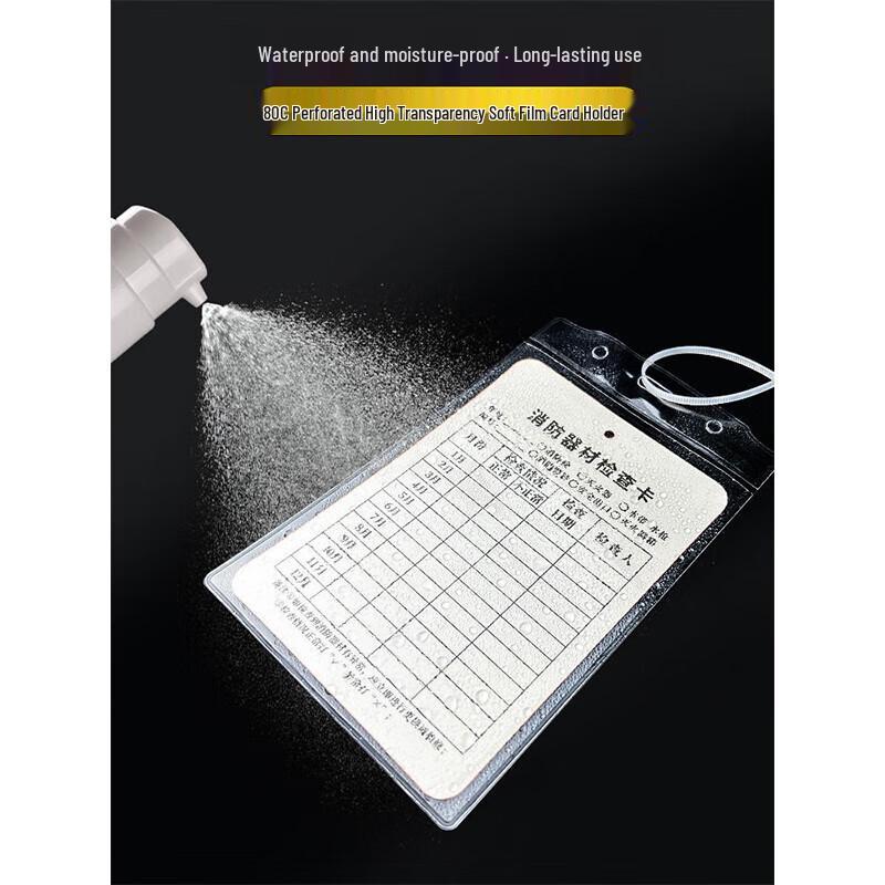 Kairuis Fire Extinguisher & Hydrant Label PVC Card Holder