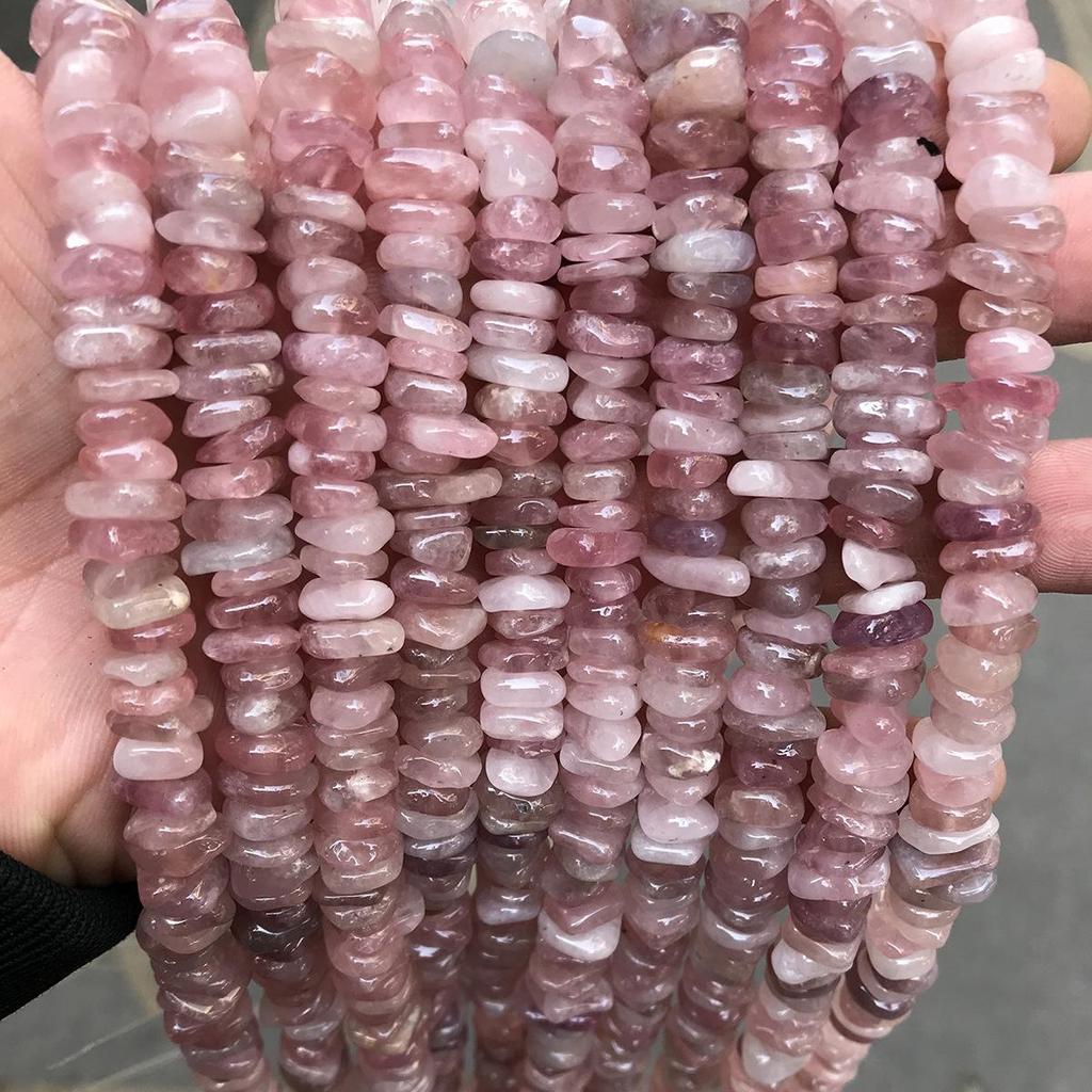 8-10mm Middle Hole Crushed Stone Beads for DIY Jewelry, Bracelets, Necklaces 