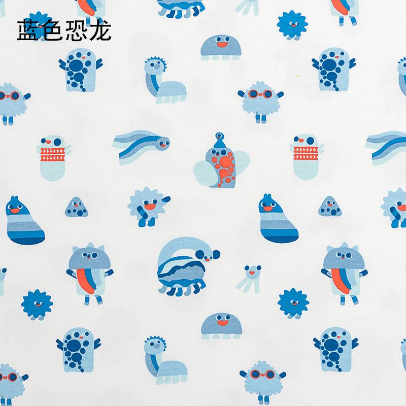 Printed Cartoon Cotton Knitted Fabric by Half Meter Cotton Jersey Fabric for Baby Clothing Making 100x185cm Other Fabric Plain