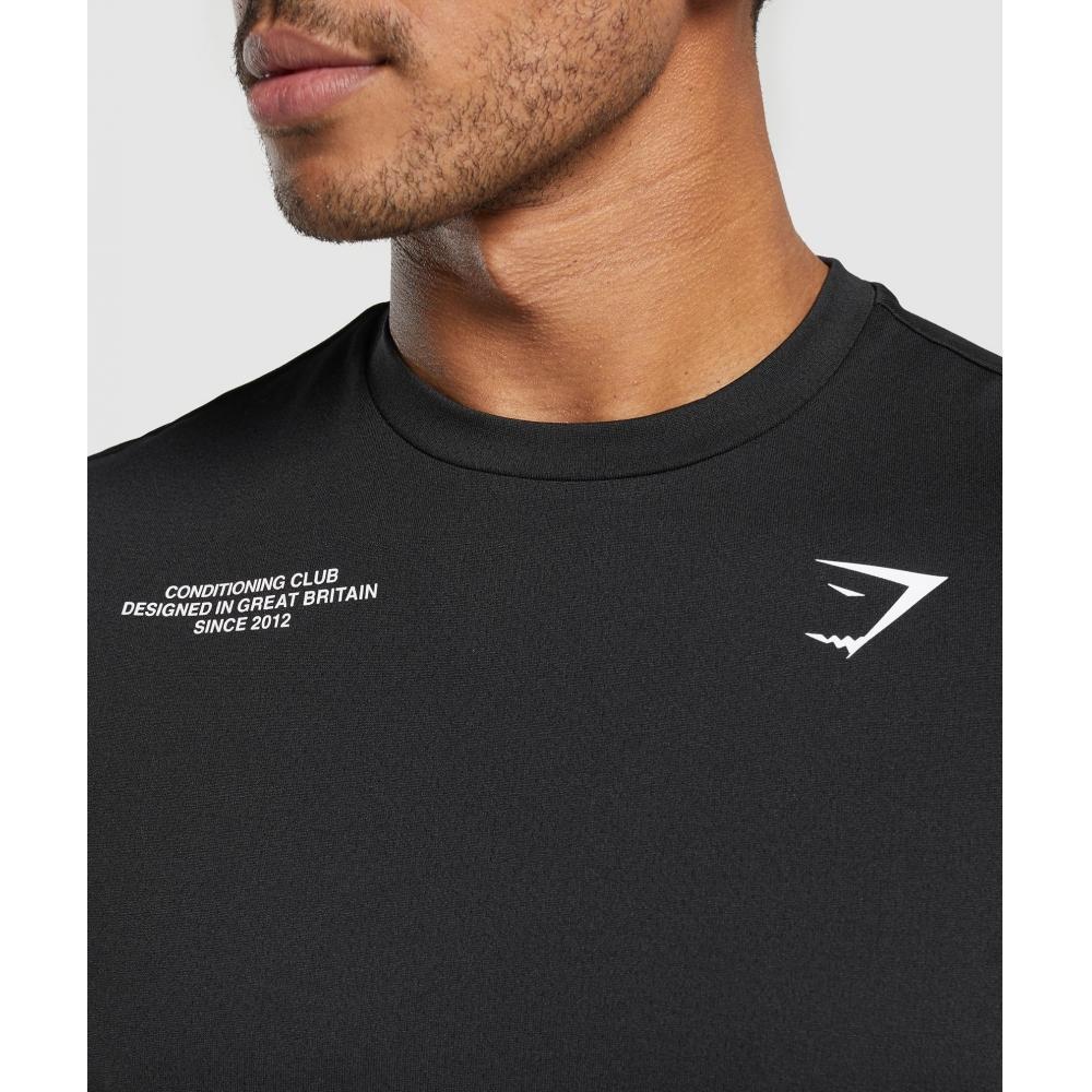 Gymshark Tanque de condicionamento Club Preto A2b4u Bb2j