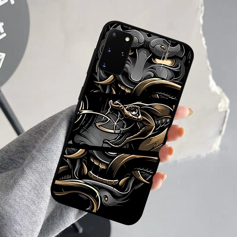 Samurai Oni Mask Phone Case For Samsung S 9 10 20 21 22 23 30 23 24 Plus Lite Ultra FE S10lite Fundas