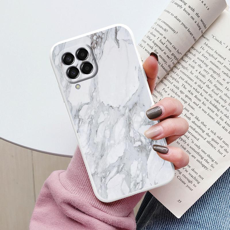 Case For Samsung Galaxy M33 M53 5G Phone Cover Vintage Marble Watercolor Painting Silicone tpu Funda For Samsung M55 M54 M34 M13