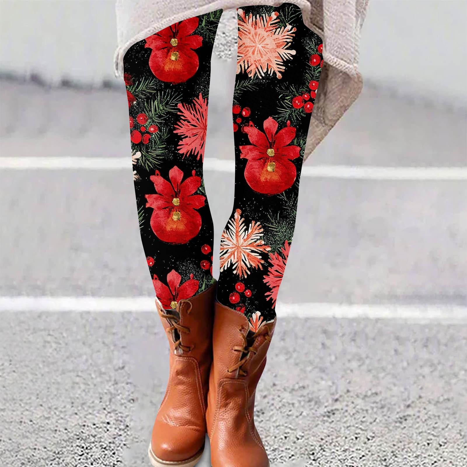 

Жіночі штани. Повсякденні домашні штани для сну з еластичним м’яким низом із різдвяним принтом XXL червоний