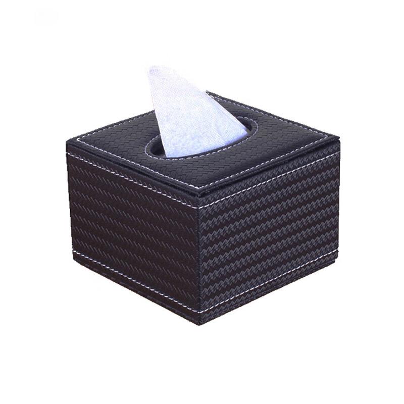 JNL European Style Leather Square Tissue Box