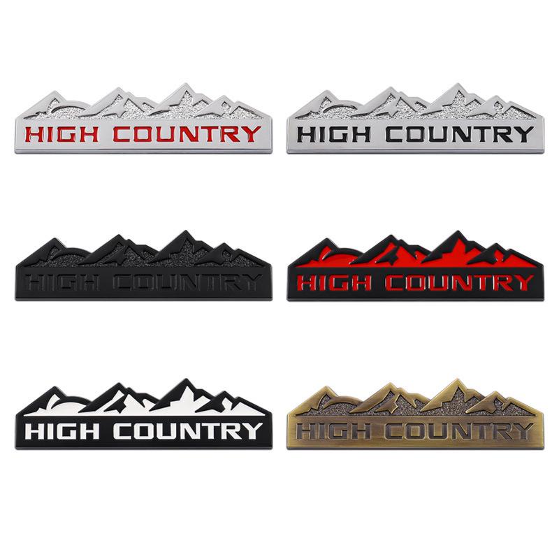 Applicable to Chevrolet, Jeep, Dodge, and Ford: High Country Car Emblem Tail Sticker