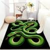 Multiple sizes Green snakes intertwined Carpet for Living Room Bedroom Sofa Home Decor Rus Non-slip Floor Mat Luxury Gift