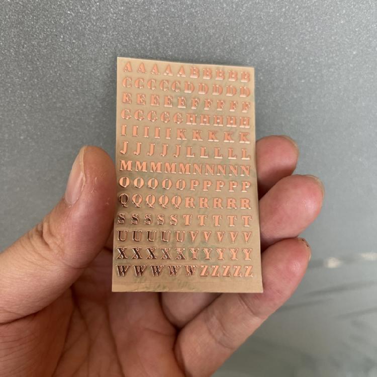 Naklejki Żywiczne z Cyframi i Literami Dekoracje Alfabetu do Silikonowej Formy Żywicznej