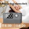 Retro-Stil Kabelloses Laden Bluetooth-Lautsprecher Wecker FM-Radio Desktop-Nachttischlautsprecher TF-Kartenleser Computerlautsprecher