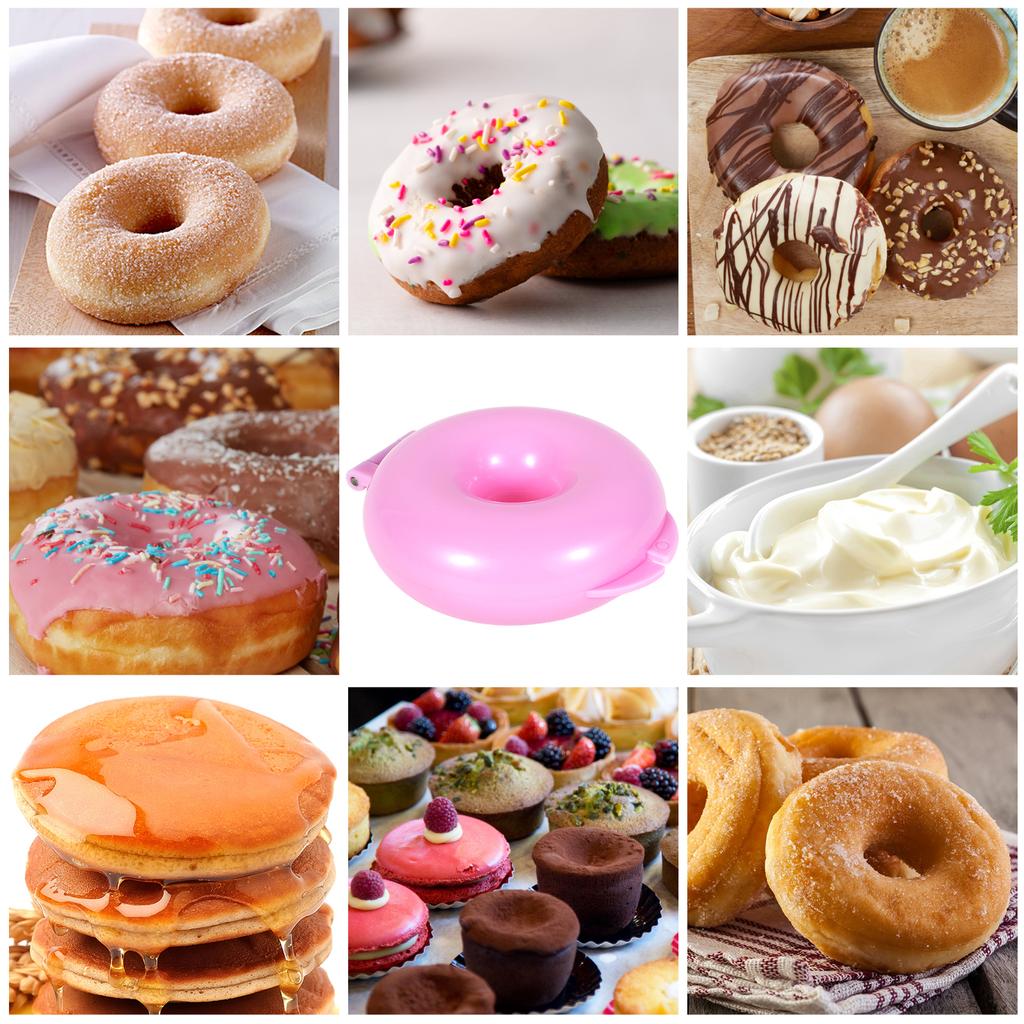 3Pcs Donut Candy Cake Pop Mold Disk Shape Non-stick Doughnut Muffin Cups Cake Chocolate Baking Tools for Kitchen Supplies