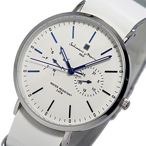 Salvatore Marra Quartz Unisex Watch SM15117-SSWHBL White
