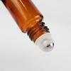 15 Stück/Packung 10 ml Braunglas Roll-on Flasche für ätherische Ölfläschchen mit Roller-Metallkugel Nachfüllbare Flaschen Behälter