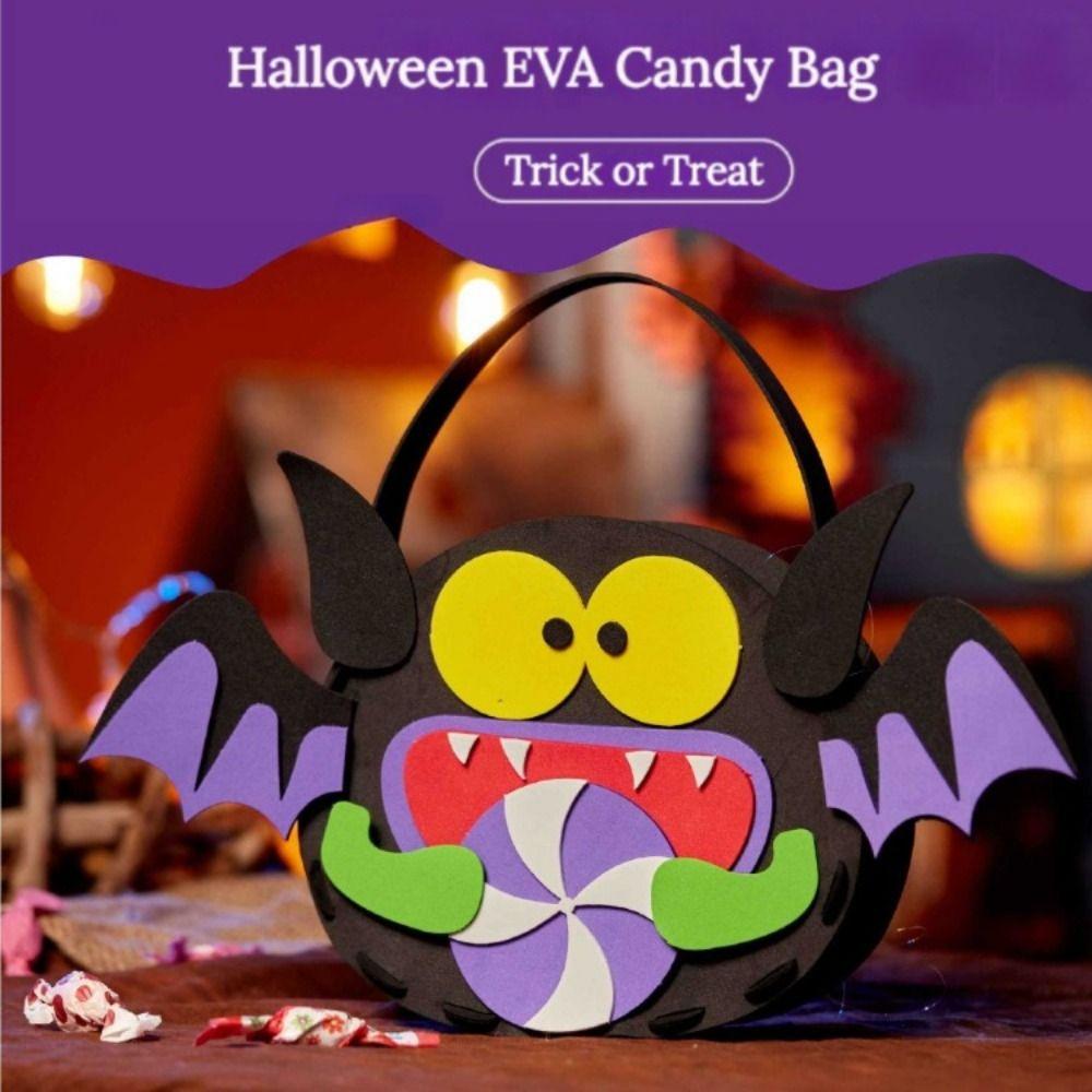 Non-woven Fabric DIY Halloween Candy Bag Trick Or Treat Pumpkin Handbag  Halloween Gift