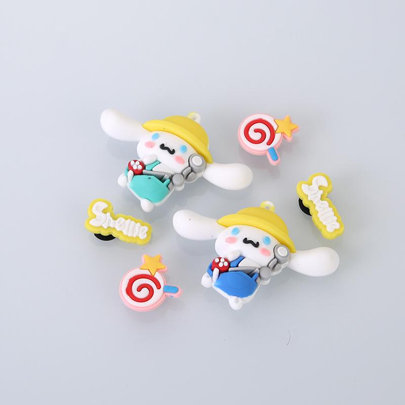 Cinnamoroll 3D Cartoon Shoe Charms for Crocs - Anime Garden Decorations