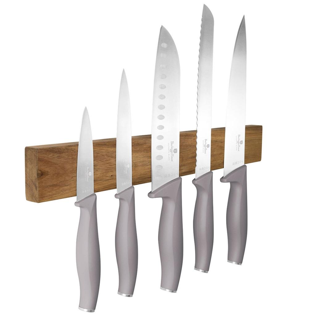 Set Of 5 Kitchen Knives With Blade Berlinger Haus Bh-2946 Taupe