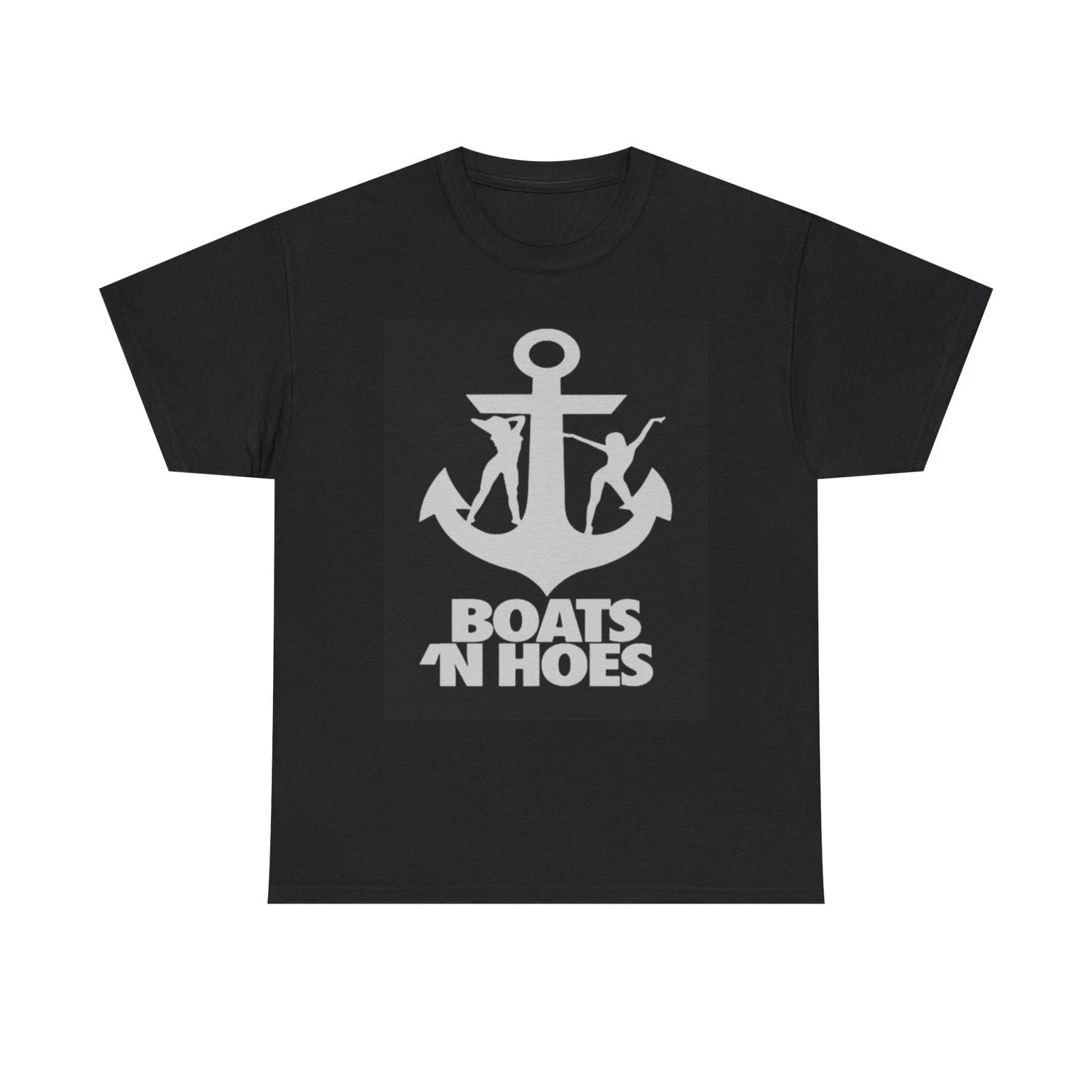 Men s and Women s T-shirts Boats And Hoes Graphic L