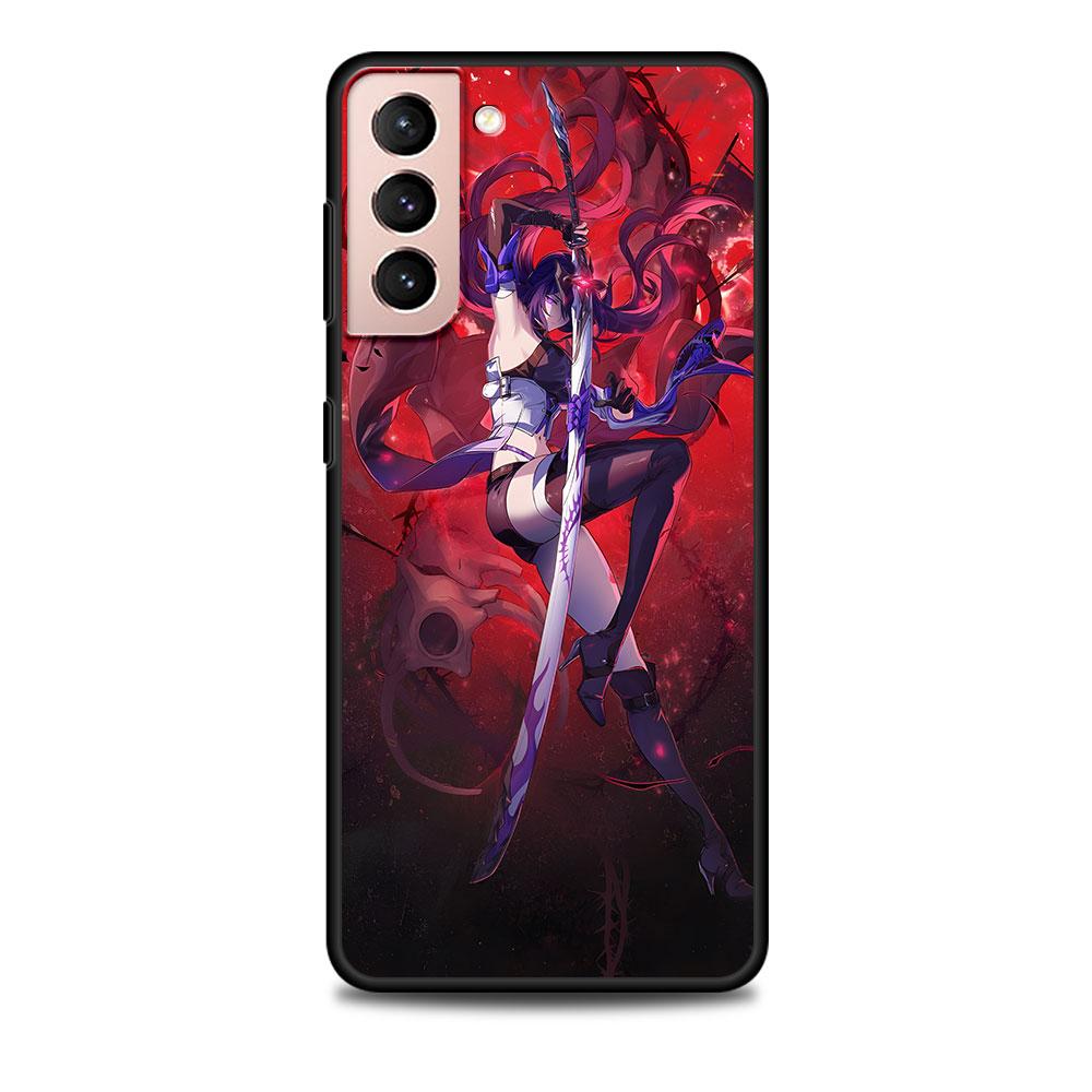 Star Rail Acheron Case for Samsung Galaxy S23 S10e S10 S21 FE S22 S9 S24 Ultra S20 Plus Soft Black TPU Phone Cover Bumper