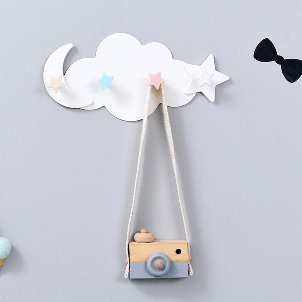 Chmura Księżyc Gwiazda Wieszaki Ścienne DIY Wieszak Dekoracja Ścienna Dekoracja Pokoju Dziecięcego
