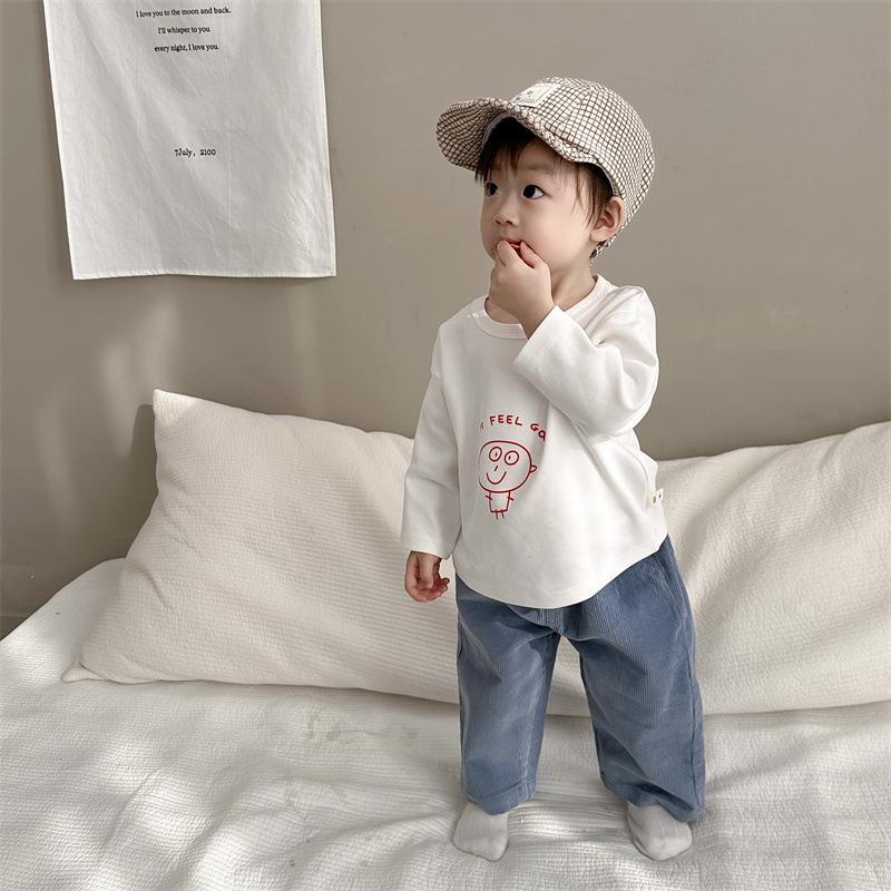 Kids' Korean Style Autumn Sweatshirt & Pants Set – Boys' Infant & Toddler Two-Piece Outfit