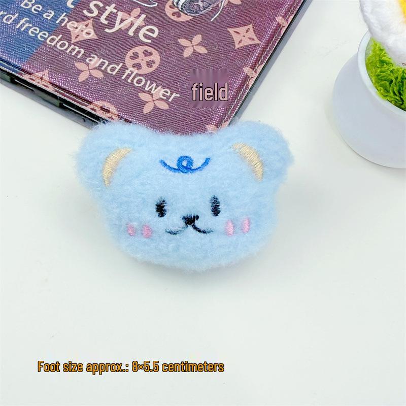 High-End Plush Bear Pendant Charm for Bags