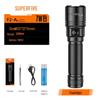 Rechargeable LED Zoom Flashlight