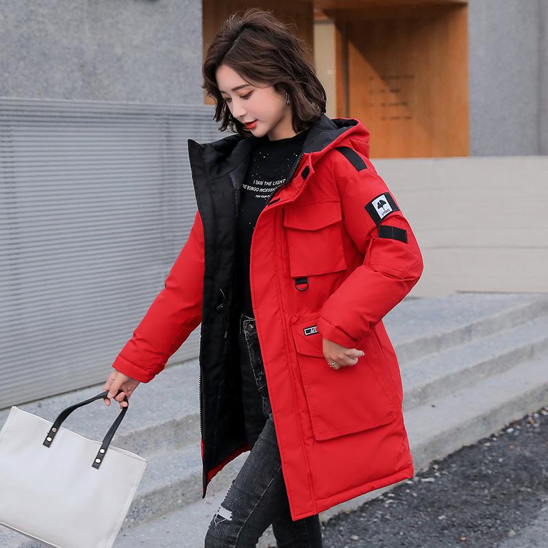 Korean Version of Loose Down Cotton-padded Clothes, New Tooling, Winter Cotton-padded Clothes, Women's Medium and Long Coats