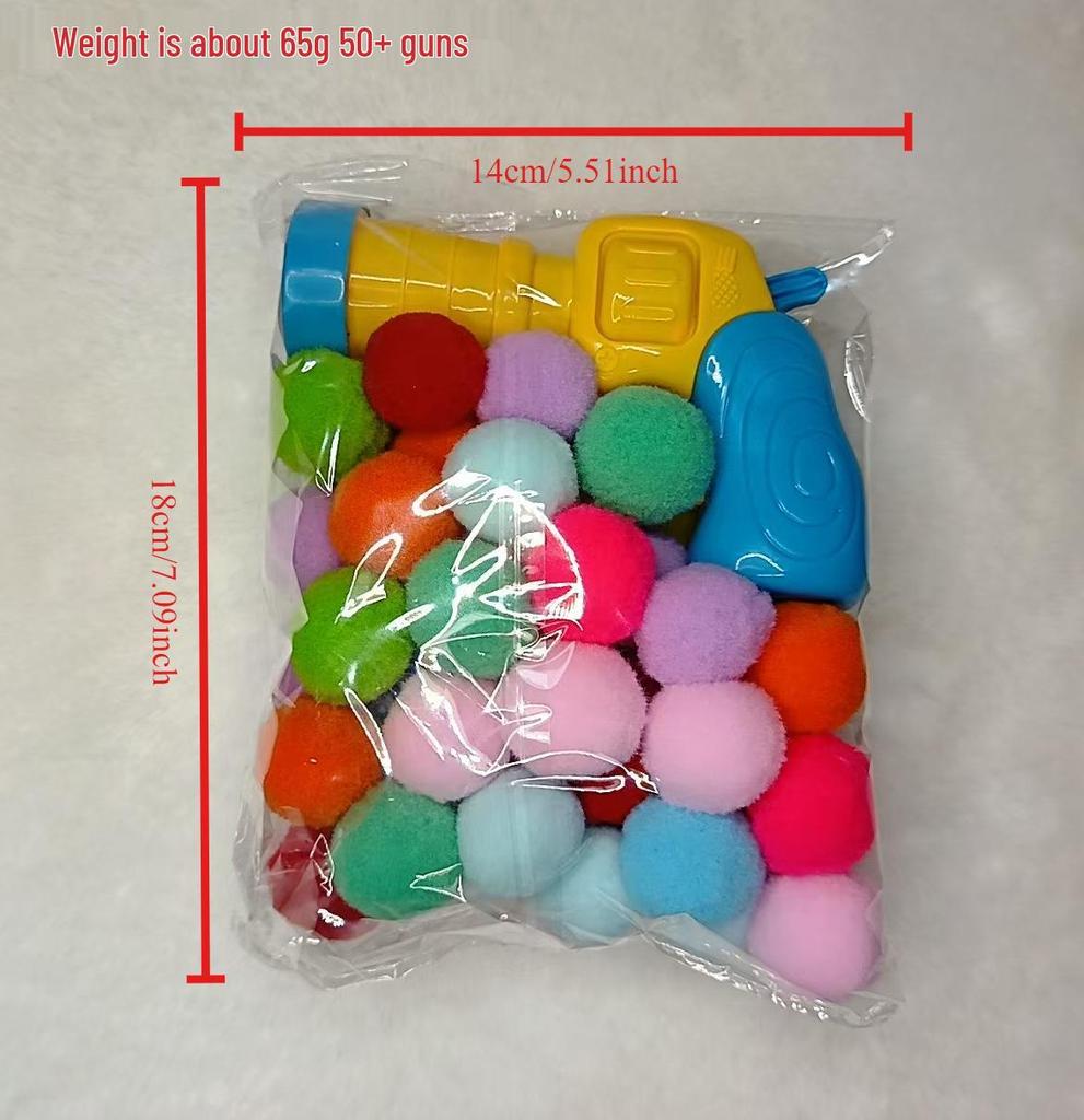 Interactive Cat Toy Gun - Plush Self-Hi Pet Supplies