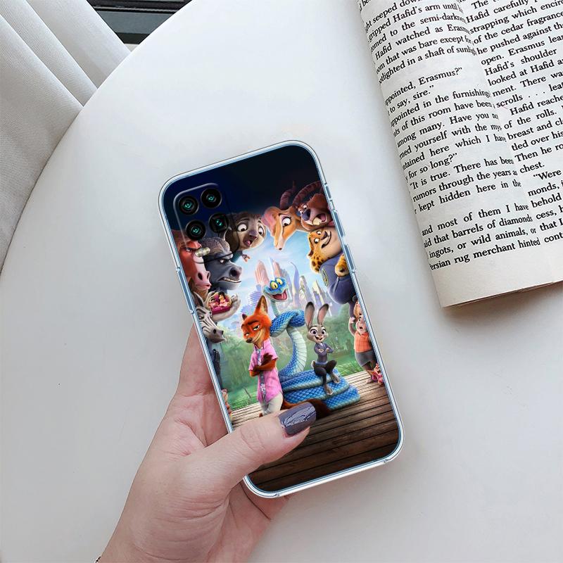 QE29 Zootopia Disney Phone Case for Motorola Moto G10 G20 G30 G31 G32 G34 G35 G41 G42 G50 G51 G52 G55 G60 G60S G62 G71 G72 G75