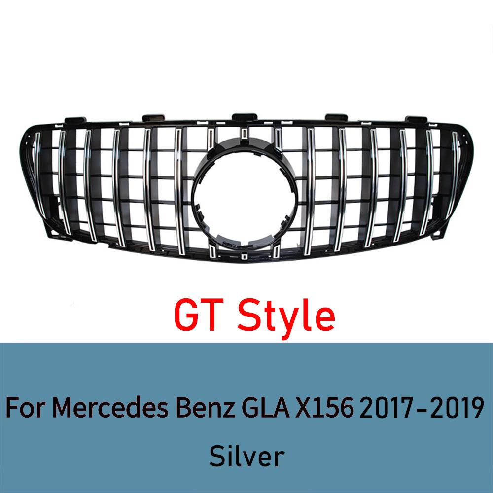 

For Mercedes-Benz GLA Class X156 2017-2019 Front Bumper Grille GT Diamond Style GLA200 GLA250 GLA260 ABS Car Styling