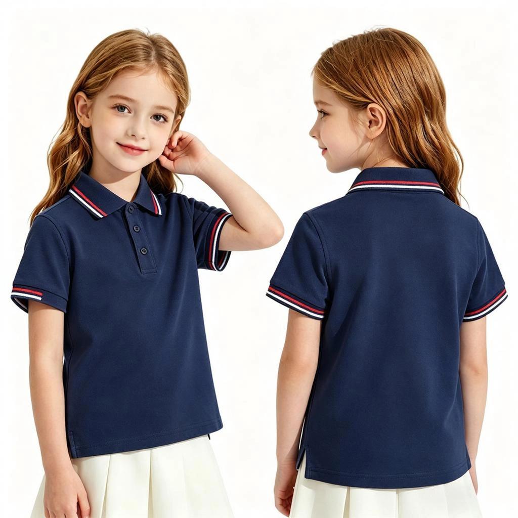 Children's Quick Dry Shirt for School Uniform and Daily Wear