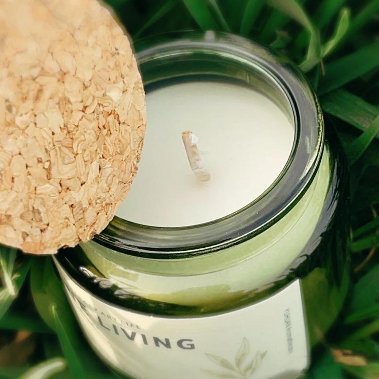 Aromatherapy Glass Candle with Wooden Stopper - Long-lasting Fragrance for Bedroom, Gift-Ready Cross-border Scented Air Freshener