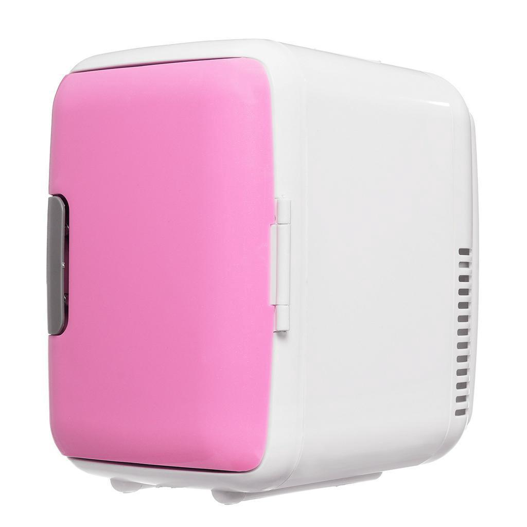 

Car Refrigerator Electric Portable Mini Fridge Cooling Heating Freezer 48-60W 12V/220V Compressor for Car Home Office Picnic 4L розовый