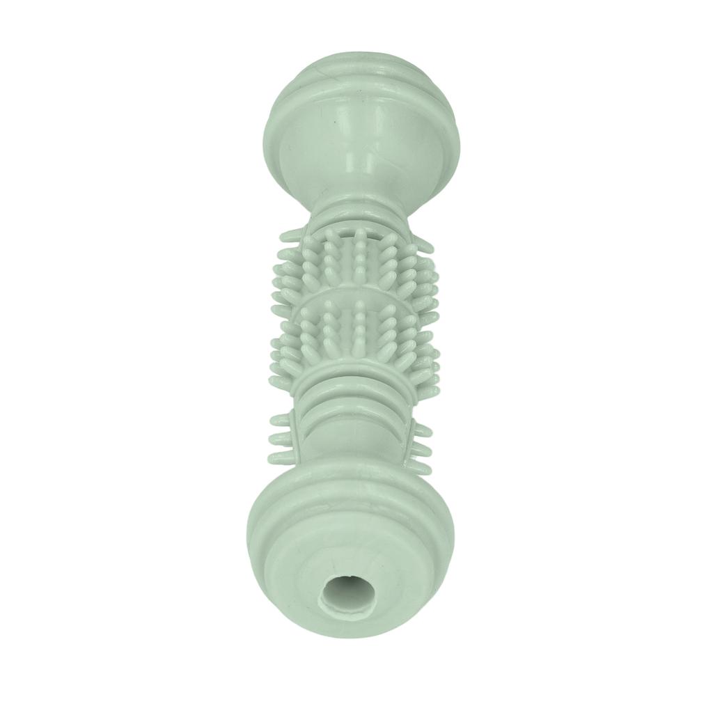 Welpen Beißspielzeug Hantel Zahnreinigung Interaktives Hunde Kauspielzeug für kleine Hunde Grün