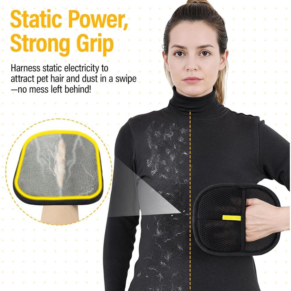 Electrostatic pet depilation gloves, gentle fur removers for dogs and cats, suitable for furniture, sofas, cars and clothes