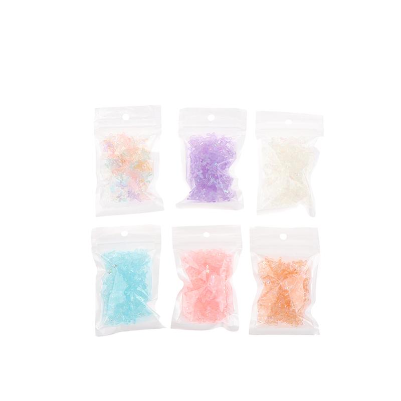 20 szt. Aurora Brokatowe Kolorowe Motyle Ozdoby do Paznokci DIY Żywica Naklejki Manicure