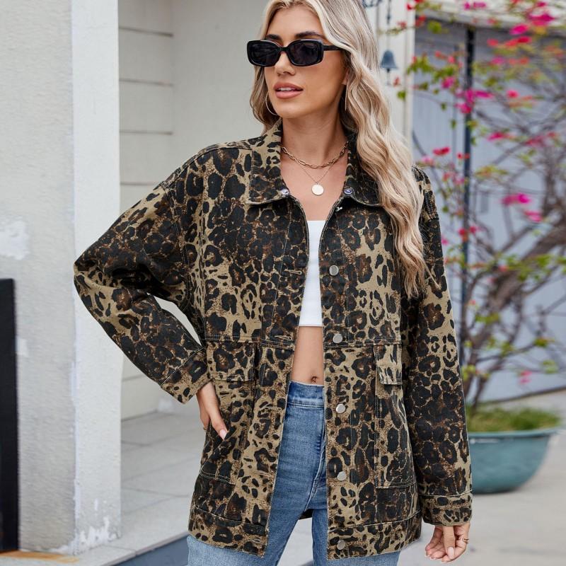Womens Oversized Relaxed Fit Denim Jacket