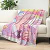 Love and Deepspace Xavier Zayne Macaron Colors warm soft plush blanket for sofa living room office bedroom travel gift Flannel